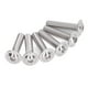 thumbnail image 2 of 50 piezas de tornillos de cabeza de botón con brida A2-70 Kit de pernos de tapa de casquillo de cabeza de botón de acero inoxidable M8x35 mm, 2 of 9