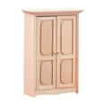 thumbnail image 1 of Armario de madera de imitación, armario, armario, sin pintar, puerta doble, muebles de dormitorio Estilo B, 1 of 7