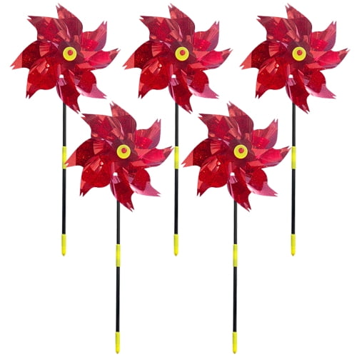 3Pcs Pinwheels Toy Windmill Bird Repellent Tool for Garden Farm 