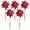 Red, variant on Travelwant 5Pcs Reflective Pinwheels with Stakes, Extra Sparkly Pin Wheel for Garden Decor, Bird Repellent Devices Deterrent to Scare Birds