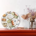 thumbnail image 2 of Cute Dinosaur Chef Food Leaves Round Wall Clock Silent Analog Battery Operated Gold Pointer Home Decor 9.84" Diameter, 2 of 11