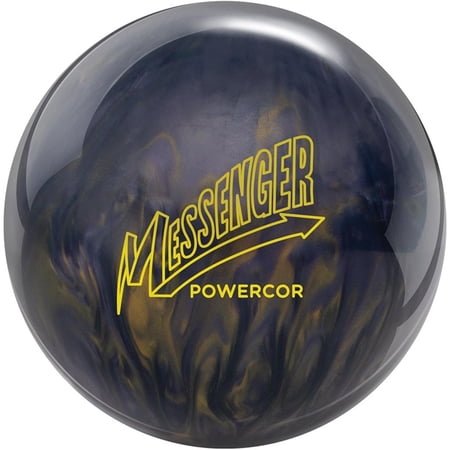 Columbia 300 PRE-DRILLED Messenger Powercor Pearl Bowling Ball - Black/Gold 14lbs