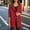 #0228-Red, variant on Ailaofu Women's Oversized Hooded Cardigan Sweaters 2025 Trendy Fall Outfits Button Up Knit Sweater Coats with Pockets