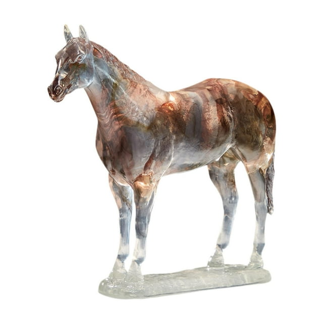 Estatua de caballo Gloria escultura de animal figura decorativa Gradiente claro