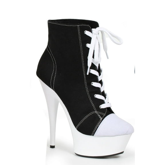 Ellie Shoes E-609-Sneaks 6" Sneaker Bootie for Women. 7 / Black