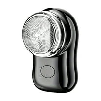 Electric Mini Face Hair Removal Compact Precision Trimmer Pocket Size Electric Beard Trimmer for Outdoor Travel black