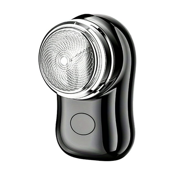 Electric Mini Face Hair Removal Compact Precision Trimmer Pocket Size Electric Beard Trimmer for Outdoor Travel black
