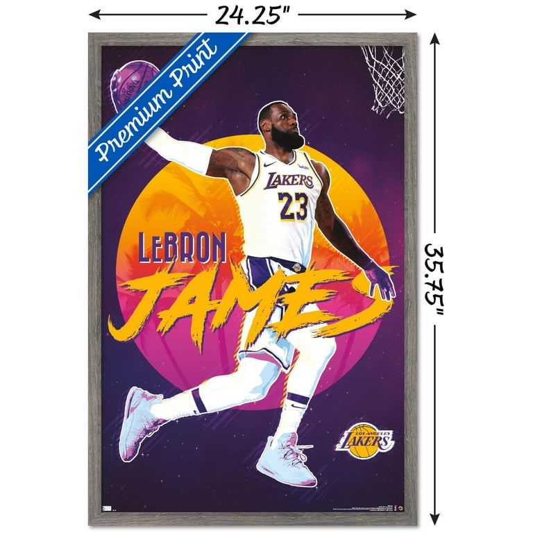 NBA Los Angeles Lakers - LeBron James Wall Poster - Walmart.com