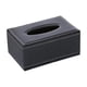 thumbnail image 1 of Funda para caja de pañuelos de piel sintética negra, dispensador de pañuelos, soporte para caja de pañuelos de papel higiénico. 20 cm x 12 cm x 85 cm, 1 of 9