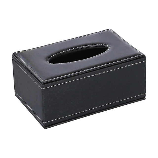 Funda para caja de pañuelos de piel sintética, decorativa, moderna, organizadora, para oficina 20 cm x 12 cm x 85 cm