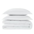 thumbnail image 6 of Cannon 200 Thread Count Percale Oversized Comforter Set White Cotton 3-Piece King Comforter Set, solid color themed, for Men and Women, OEKO-TEX Certified Confidence, 6 of 6