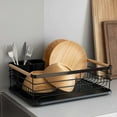 thumbnail image 2 of Dish Drainer Rack - Plate, Silverware, Pots and Pans Drying Rack for Kitchen with Beechwood Handles, 2 of 5