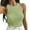 Green, variant on Wyobmus Women's Sleeveless High Neck Fitted Tank Tops Ribbed Knit Basic Cami Tee Shirts Slim Fitted Cropped Tops Summer Casual Fashion Clothes Pink