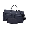 thumbnail image 4 of Bolsa de lona para ropa, bolsa de viaje de negocios, portátil, con compartimento para zapatos, bolso de hombro para hombre, bolsa de mano para ropa, Azul, 4 of 8