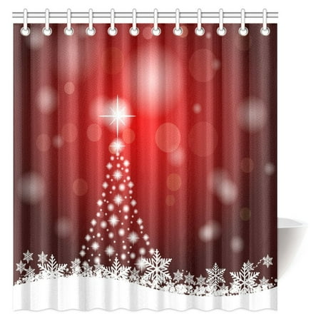 POP Christmas Shower Curtain, Winter Holidays d Gingerbread Houses Xmas