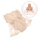 thumbnail image 3 of Pelele de encaje para recién nacida, manga larga con diadema, conjunto infantil, cómodo vestido de princesa de encaje de lino y algodón para uso diario en primavera, fiestas y sesiones de fotos, 3 of 8