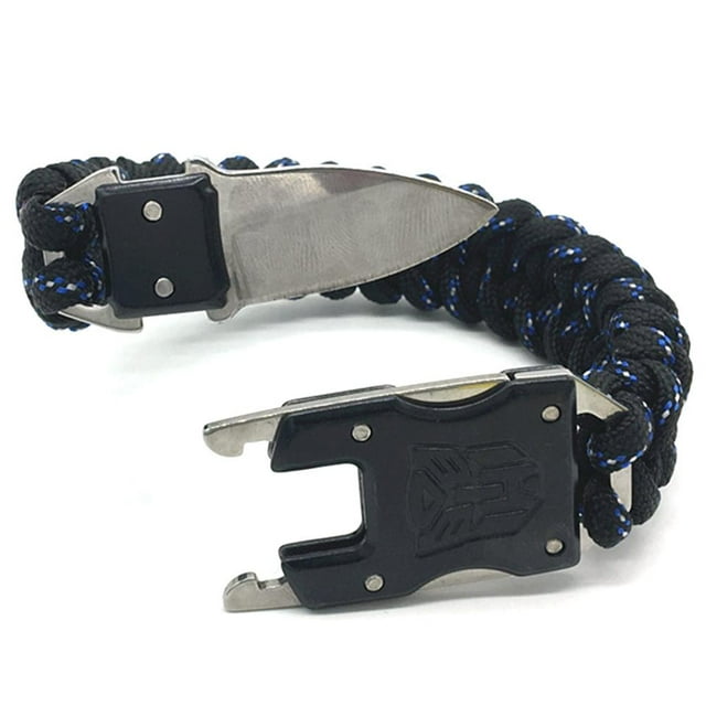 Pulsera de herramientas para exteriores Paracord, equipo de supervivencia, pulsera de supervivencia multiuso para acampar al aire libre, senderismo, pesca YUNYI BRAND Deportes
