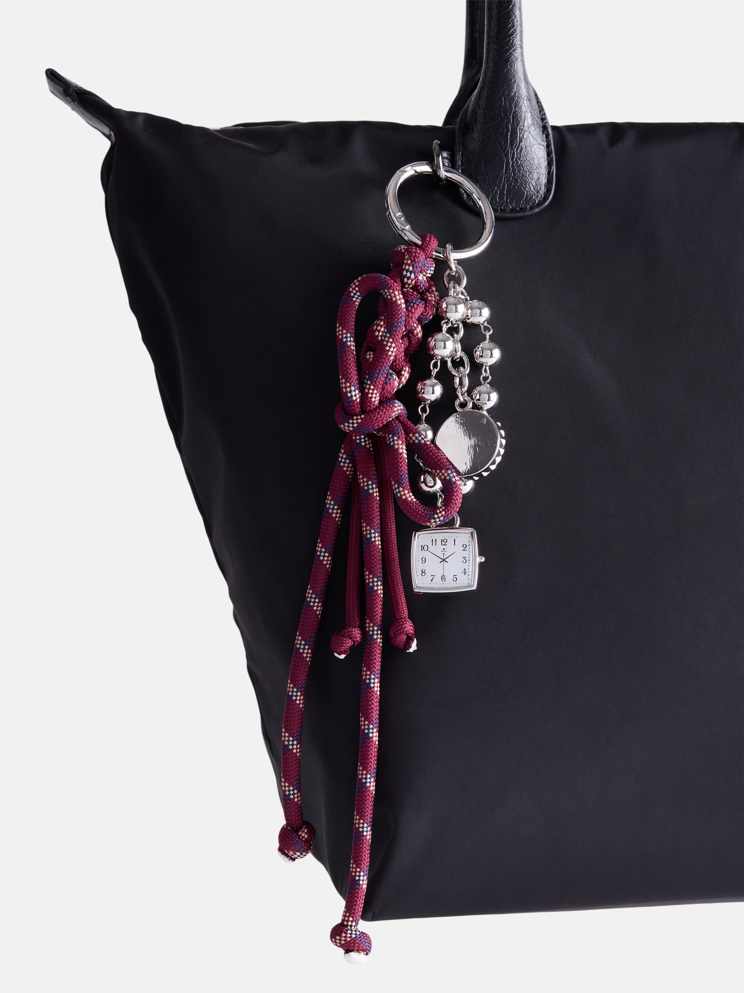 No Boundaries Women’s Bungee and Watch Bag Charms, Red