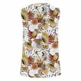 thumbnail image 5 of Summer Sale sovlvnd Womens Over Size Loose Comfy Tee Blouse Women's Summer Casual Sleeveless Blouse Crewneck Tops Floral Printed T-Shirt Vest For Women Leggings Pleated Blouse, 5 of 6