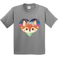 thumbnail image 3 of Inktastic Fox Lover Heart Cute for Girls Youth T-Shirt, 3 of 5
