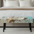 thumbnail image 5 of XYZCANDO Wear Resistant Bench Covers, Starfish Polyester Spandex Elastic Long Bench Slipcover for Dining Room Living Room, 5 of 9