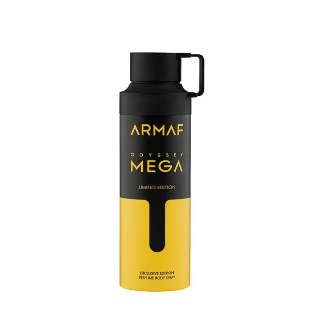 Spray corporal Armaf Odyssey Mega, 6.8 oz, aroma a madera y picante