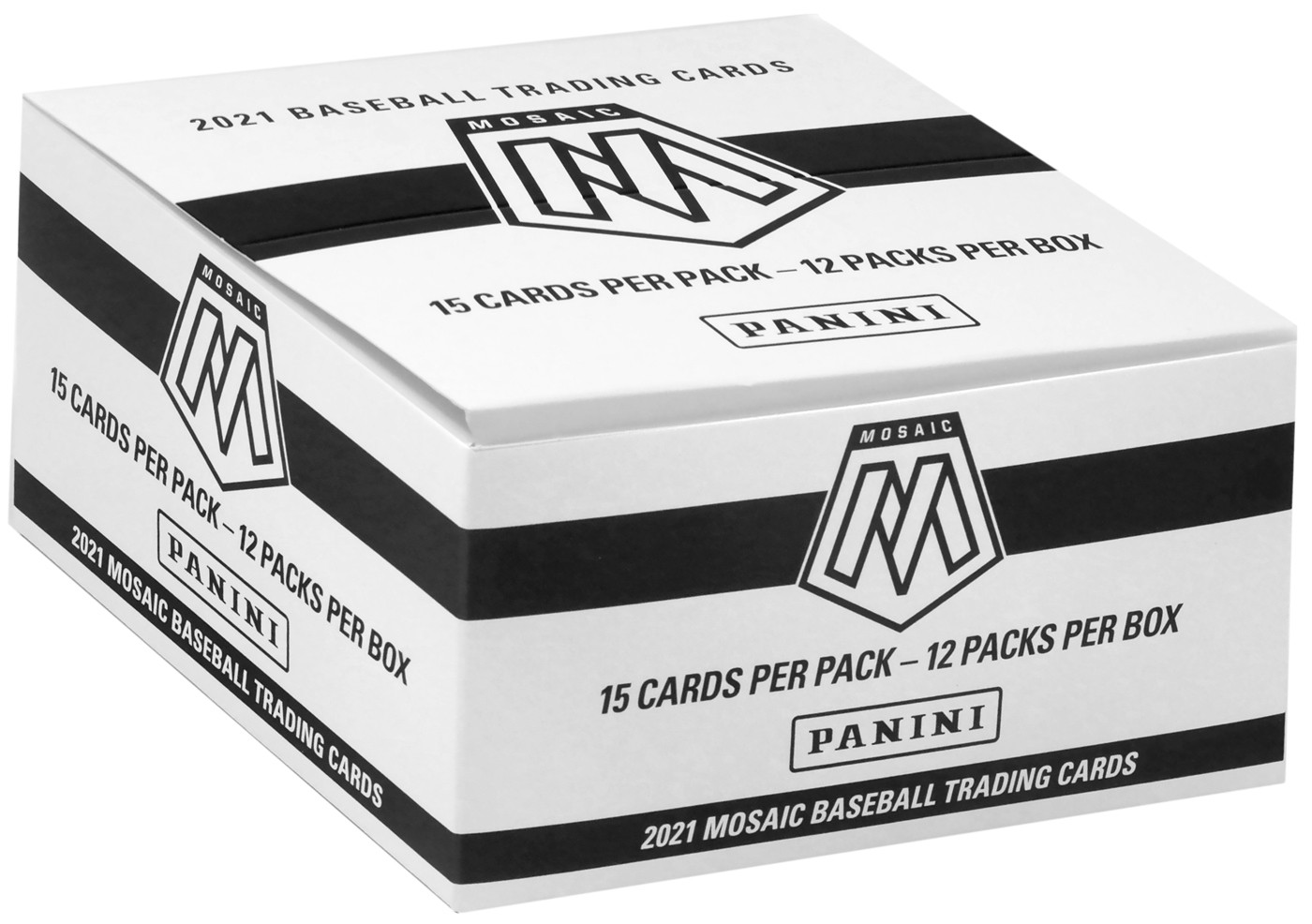 MLB Panini 2021 Mosaic Baseball Trading Card CELLO Box (12 Packs)