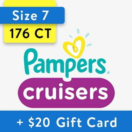 [Save $20] Size 7 Pampers Cruisers Diapers, 176 Total