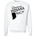 thumbnail image 2 of Inktastic Someone in Indiana Loves Me Adult Sweatshirt, 2 of 4