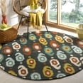 thumbnail image 2 of SAFAVIEH Ikat IKT471A Handmade Charcoal / Multi Rug, 2 of 8