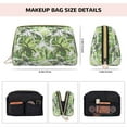 thumbnail image 2 of Jungle Green Camouflage Makeup Bag, Large Capacity Travel Cosmetic Bag for Women Girls- Travel Toiletry Bag Leather Portable Waterproof Makeup Case Organizer with Handle, 2 of 4