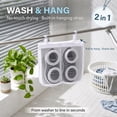 thumbnail image 4 of HKJUNFEI 2Pcs Shoe Washing Bag Washing and Drying Polyester Structure Sneaker Laundry Bag for Home Gym Travel Daily Life, 4 of 7