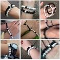 thumbnail image 4 of Pulsera de Pareja a Distancia en Blanco y Negro en Perla Pulsera Dúo Yin/Yang | Idea de regalo perfecta para el día de San Valentín, cumpleaños | Bisutería Original para Hombre y Mujer para Enamorados, 4 of 5