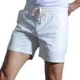 thumbnail image 2 of BSDJILFG Mens Cotton Shorts Summer Solid Inseam Pajama Shorts High Rise Casual Loose Shorts Elastic Waist with Multi-Pockets Training Gym Hiking Outdoors Shorts Loungewear Clearance L-2XL, 2 of 4