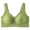 Green, variant on lnmuld Women Wireless Seamless V Neck Tank Bra Wide U Shoulder Strap Solid Removable Pad Sleep Comfort Bra M,Coffee