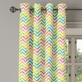thumbnail image 2 of Ambesonne Chevron Grommet Curtain, Colorful Geometrical, 50" x 96", Multicolor, 2 of 6