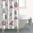 thumbnail image 4 of Green Dress Princess Castle Pattern Shower Curtain 36"x72" ,Bathroom Decorative Shower Curtains Set with 12 Hooks,Modern Waterproof Washable Shower Curtain, 4 of 6