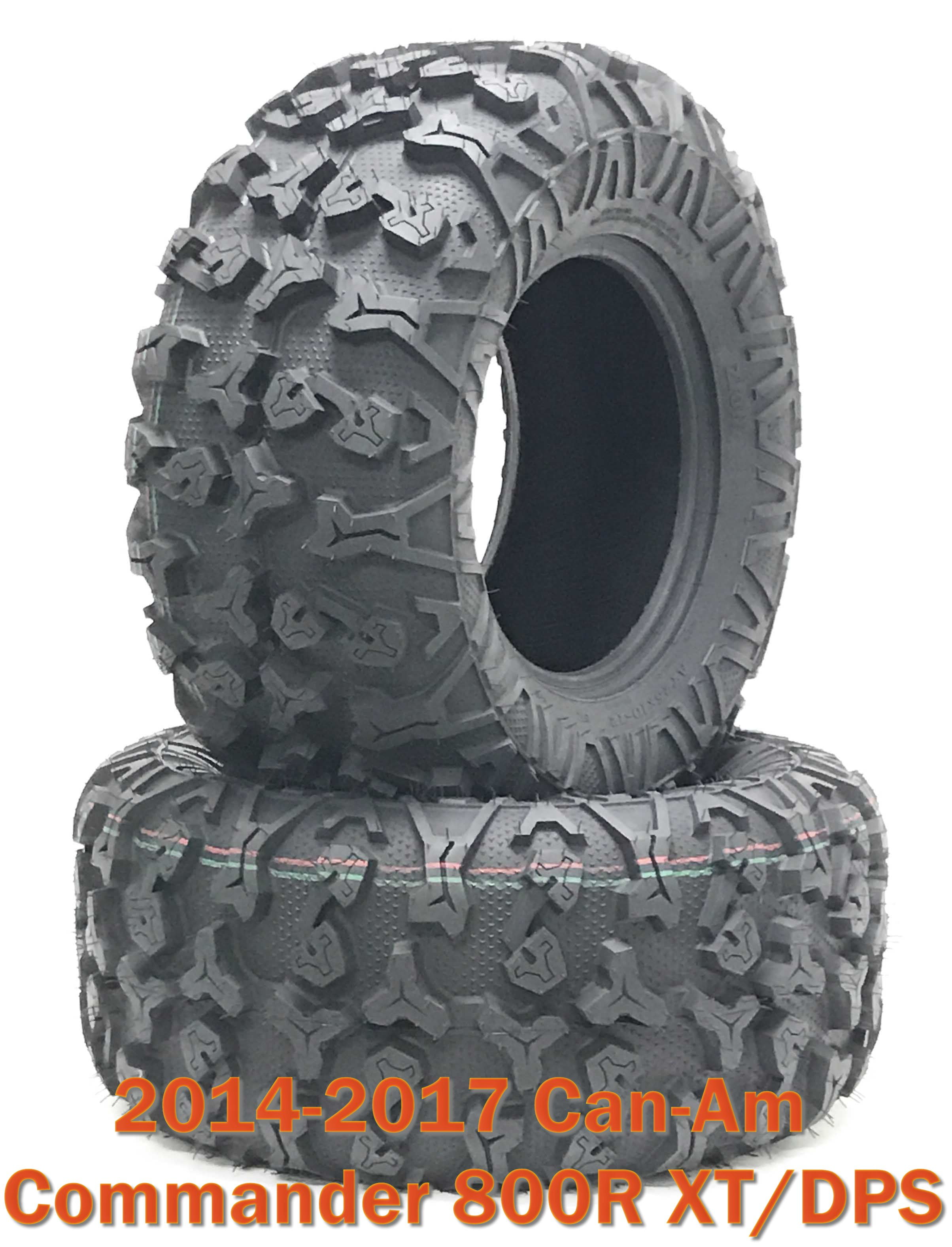 1417 CanAm Commander 800R XT/DPS ATV Rear Tire Set 27x11R14 8PR