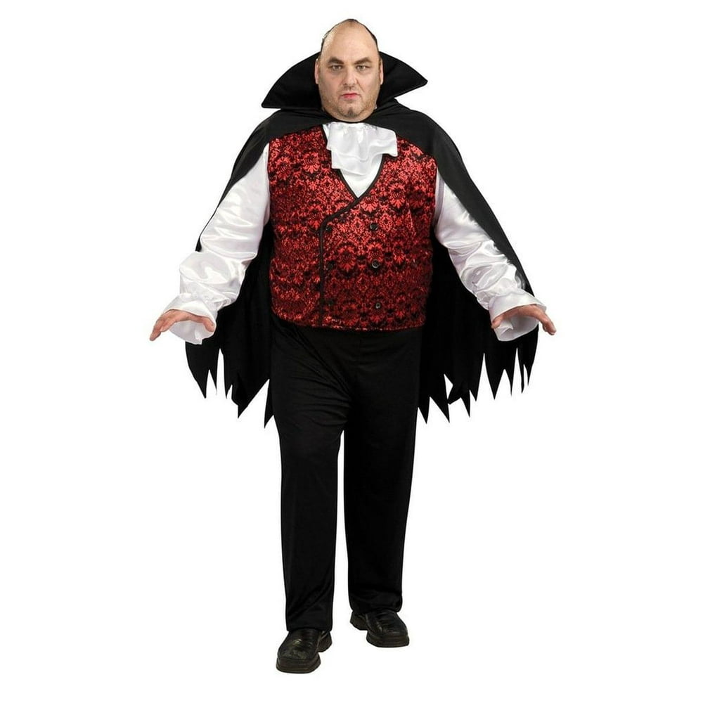 Vampire Dracula Vest Cape Costume Adult Plus Plus Size - Walmart.com ...