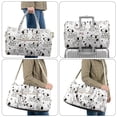 thumbnail image 6 of Garronmavis Cute Dalmatian Print Large Quilted Duffle Bag for Women, Travel Weekender Bag Overnight Gym Dance Bag with Pockets, Carry On Tote with Luggage Sleeve, 6 of 7