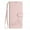 Pink, variant on Compatible with iPhone 13 Wrist Strap, Crossbody Strap, Lovely Cat Embossed PU Leather Flip Card Holder Stand Phone Cover for iPhone 13 Case Women Girls with RFID Blocking - Pink