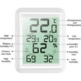thumbnail image 1 of digital de alta precisión para interiores, ℃/℉ conmutable, termohigrómetro para detectar humedad y temperatura, indicación de nivel de comodidad en la cocina de la oficina en el hogar, 1 of 2
