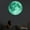 Green, variant on 3D Large Fluorescent Removable Moon Wall Sticker Glow Sticker For Dark Spaces, Luminous Pvc Planet Decor With Multiple Sizes (40/30/20/12/5Cm Diameter) That Glows 4-6 Hours After