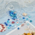 thumbnail image 5 of DIY Ocean Theme Jewelry Making Finding Kit Including Acrylic & Plastic & Polymer Clay Beads Alloy Enamel & 304 Stainless Steel & Resin Pendants Mermaid & Whale Tail & Octopus Mixed Color 819Pcs/box, 5 of 7