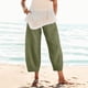 thumbnail image 1 of WILLBEST Pantalones Casuales para Mujer, Cintura Elástica, Corte Holgado y Bolsillos para Mayor Comodidad y Estilo Diario. XXXXL, 1 of 5