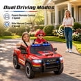 thumbnail image 6 of RAM 24V Ride On Car for Kids, 2 Seats Electric Car w/Remote Control, Bluetooth, MP3 Music, Lights, Powered Ride On Toy with 4 Wheels Spring Suspesion for Age 3-8 Boys & Girls, Fire Truck, 6 of 9