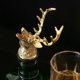 thumbnail image 3 of Vertedor de vino CHAO con cabeza de ciervo de acero inoxidable, 3 of 4