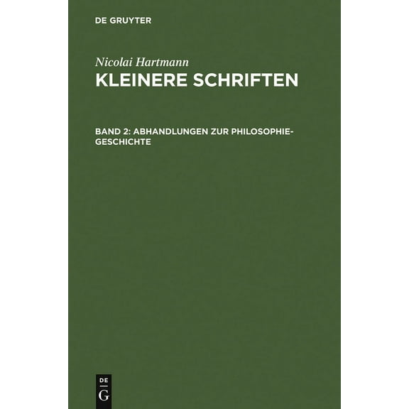 Abhandlungen Zur Philosophie-Geschichte, (Hardcover)