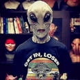 thumbnail image 3 of Halloween Mask Alien Mask, Halloween Creepy Face Mask, Latex Mask Costume Cosplay Party Props, 3 of 4