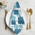 thumbnail image 2 of Blue Geometric Moroccan Cloth Napkins, Abstract Art Blue Ombre Modern Washable and Reusable Dinner Napkins Set of 6, Table Napkin for Kitchen Party Birthday Wedding Hotel Housewarming 20"x20", 2 of 9